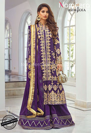 Purple Party Dress for Wedding with Embroidery