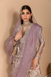 Purple Wedding Dress Pakistani in Kameez Trouser Style Online
