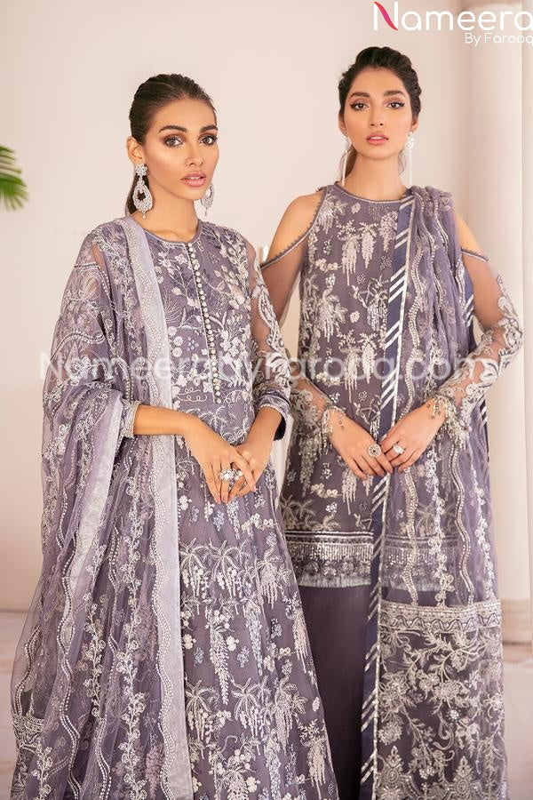 Purple party wear dresses