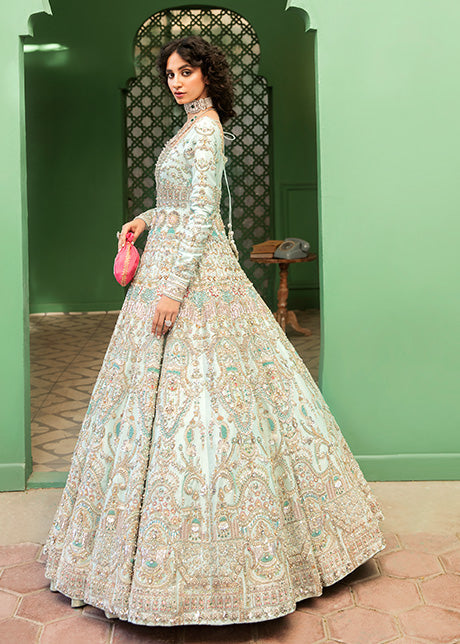 Raw Silk Bridal Lehenga Choli 