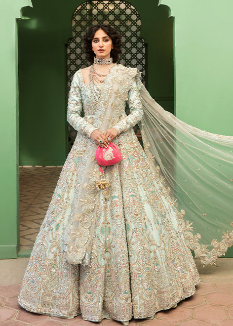Raw Silk Bridal Lehenga Choli for Indian Bridal Wear