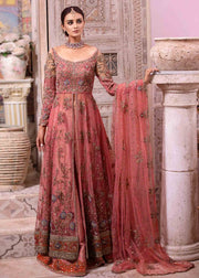 Raw Silk Dresses Pakistani Wedding Wear Frock 