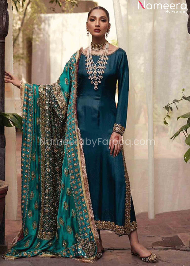 Raw Silk Dresses Pakistani