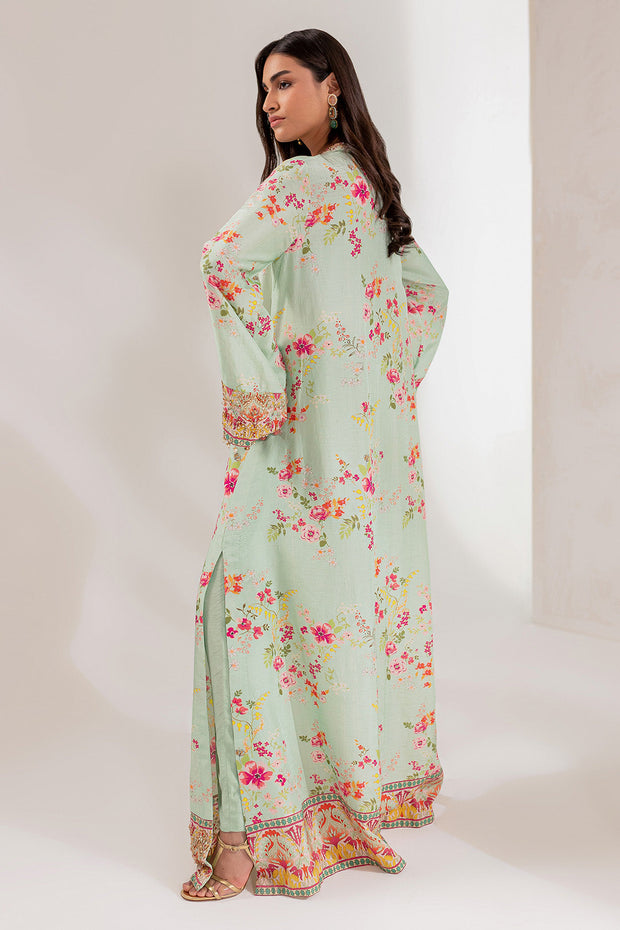 Raw Silk Kameez Trouser Style Pakistani Party Dress Online
