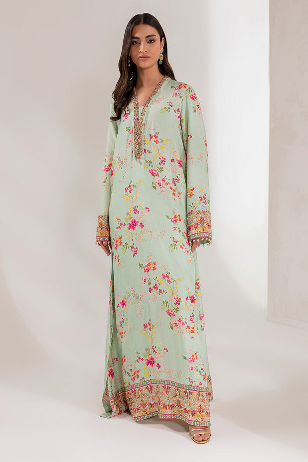 Raw Silk Kameez Trouser Style Pakistani Party Dress