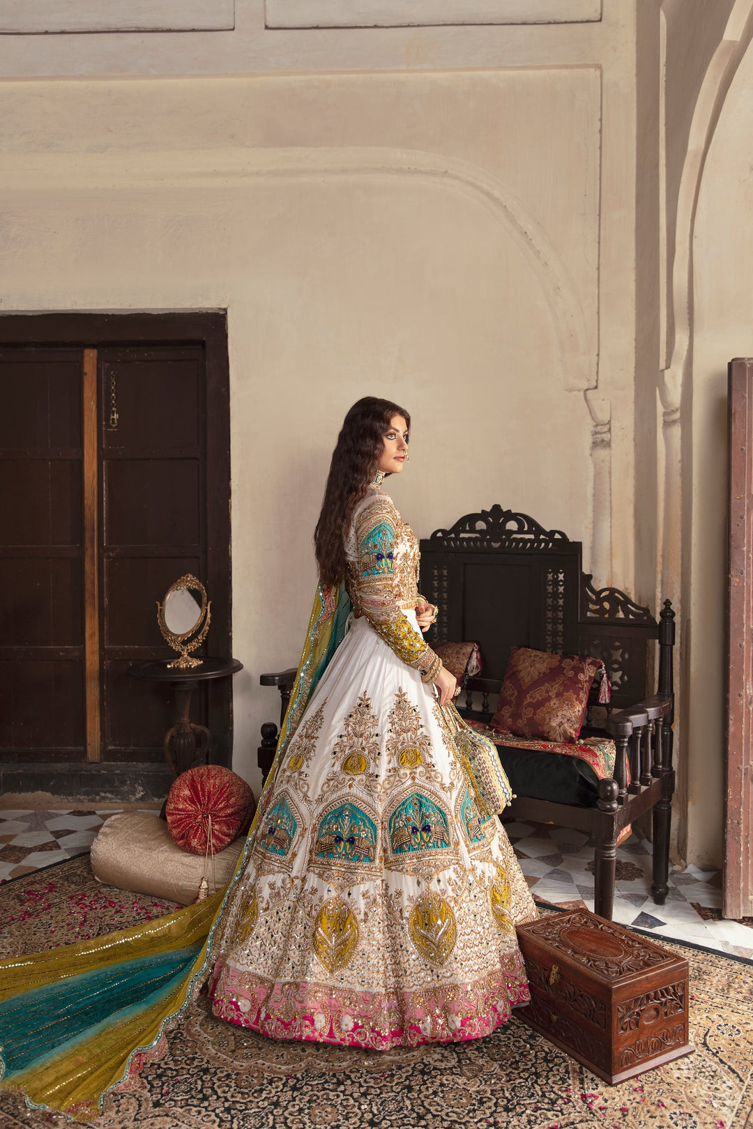 Raw Silk Lehenga Choli 