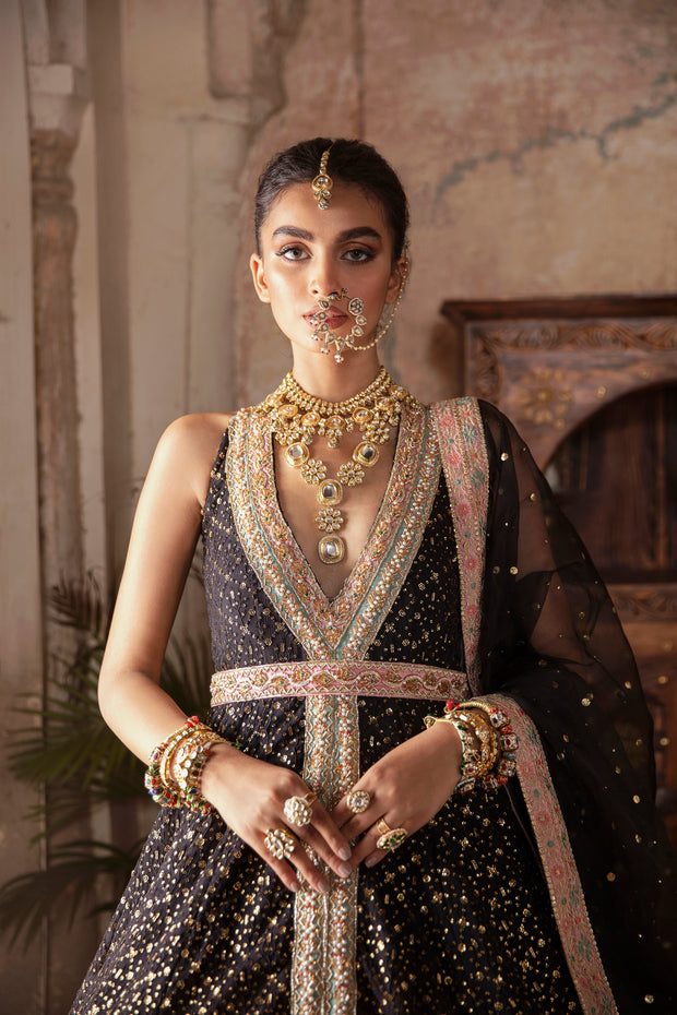 Raw Silk Lehenga Skirt 