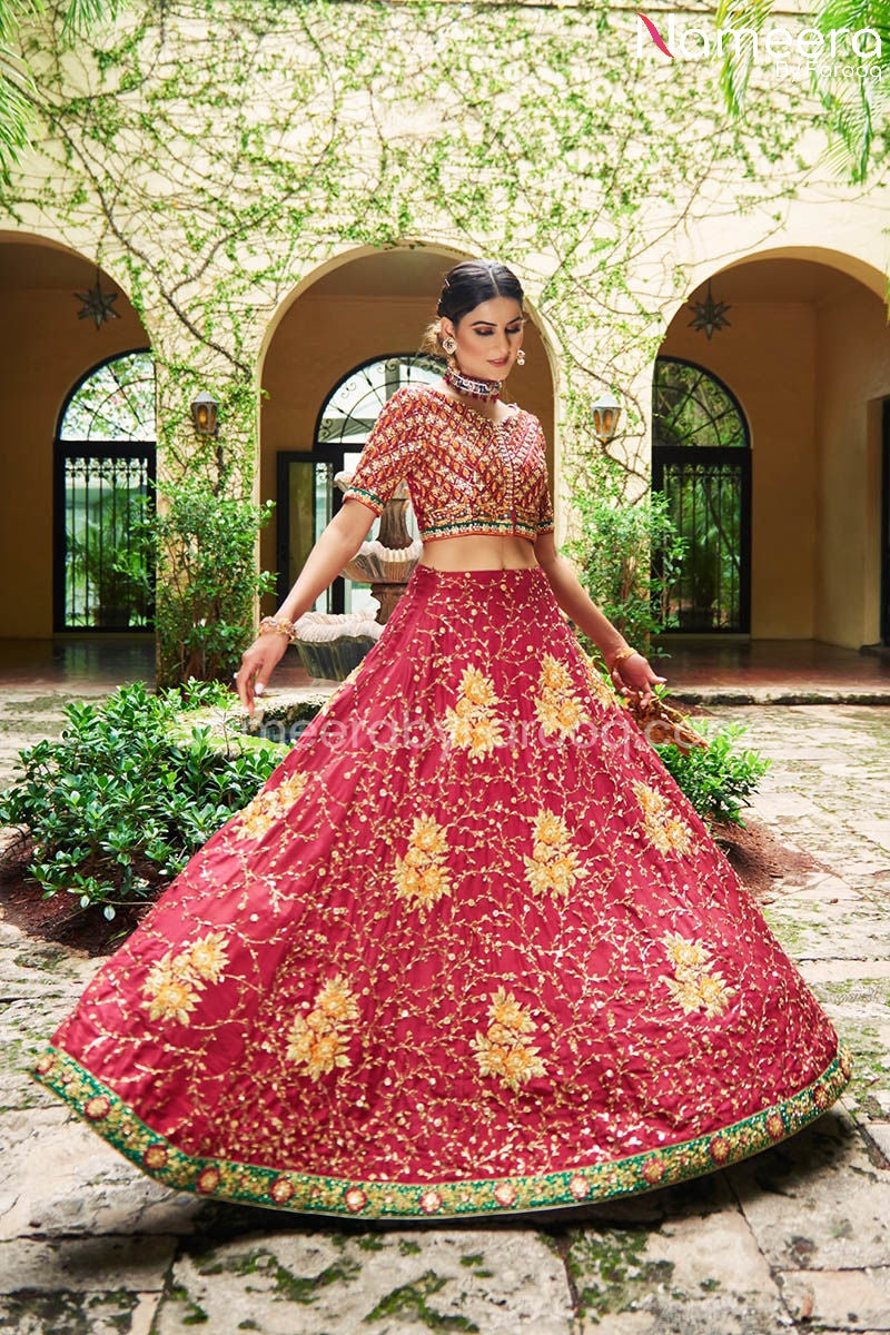 Raw Silk Lehenga