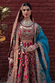Raw Silk Organza Lehenga Choli Pakistani Bridal Dress
