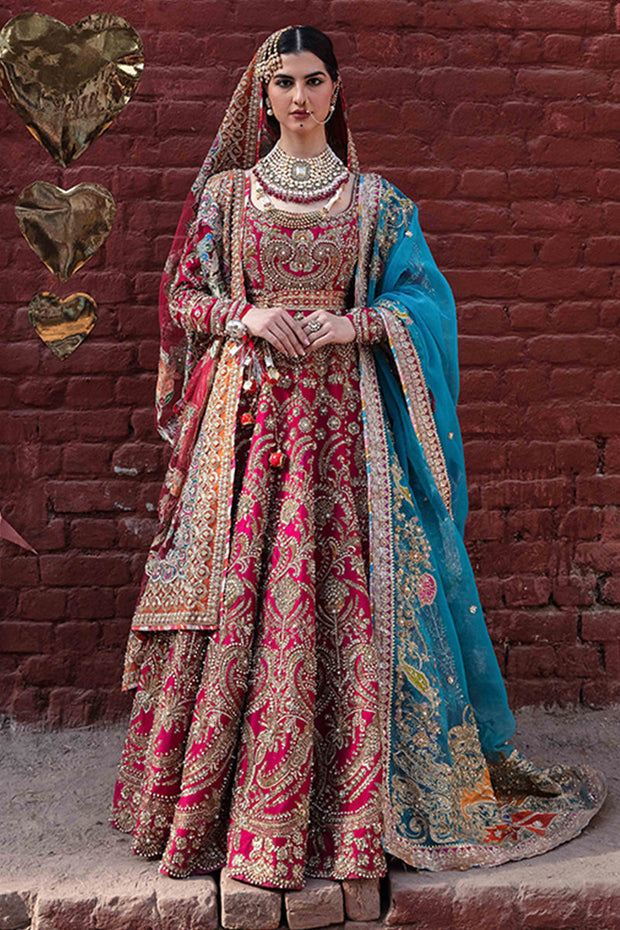 Raw Silk Organza Lehenga Choli Pakistani Bridal Dresses