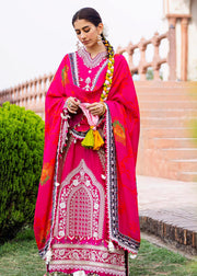 Raw Silk Pink Kameez Salwar