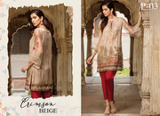 Ready to wear Elegant Crimson Beige 2
