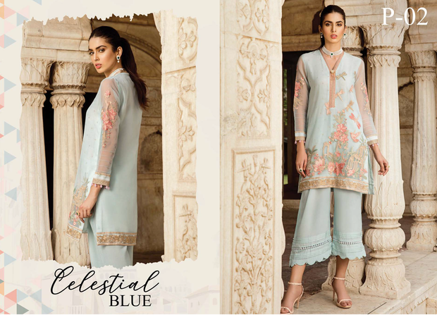 Ready to wear Elegant Celestial blue # R2014