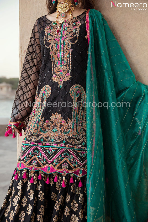 Pakistani Designer Wear Readymade Gharara Online 2021