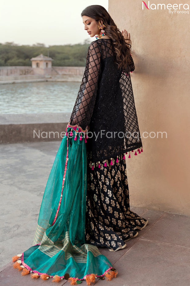 Pakistani Designer Wear Readymade Gharara Online