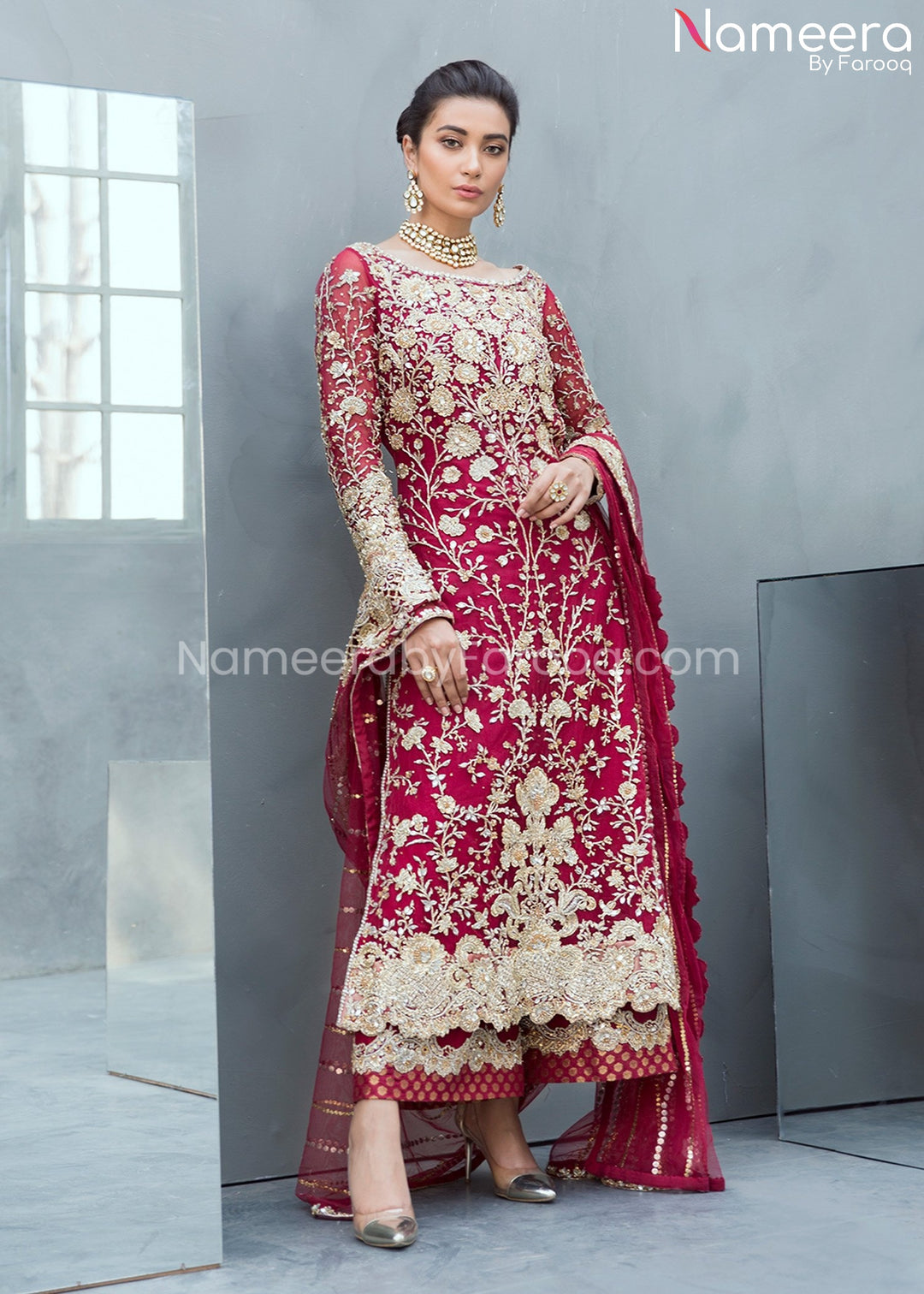 Red Bridal Dress Pakistani