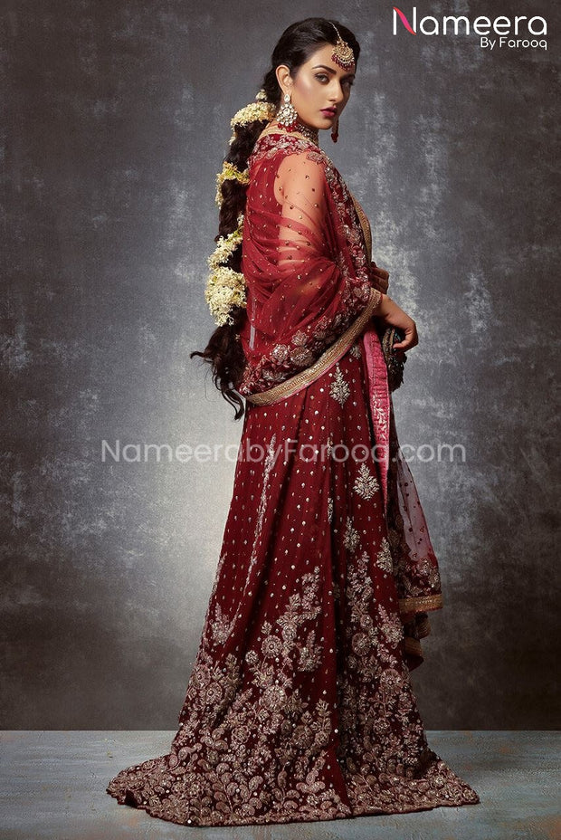 Red Bridal Dress Pakistani