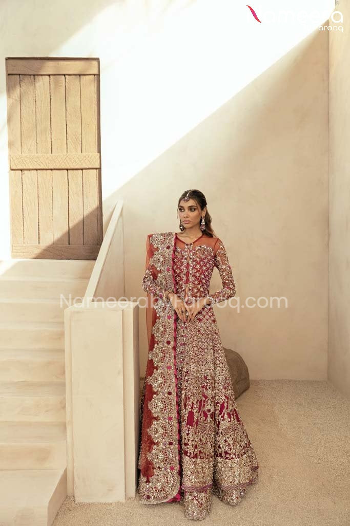 Red Bridal Dress Pakistani