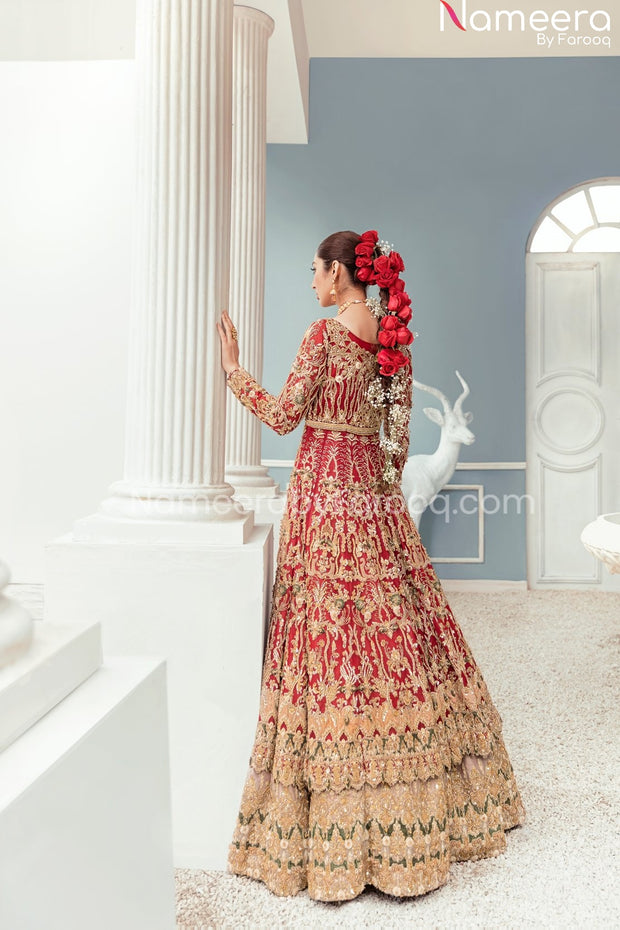 Red Bridal Dress Pakistani