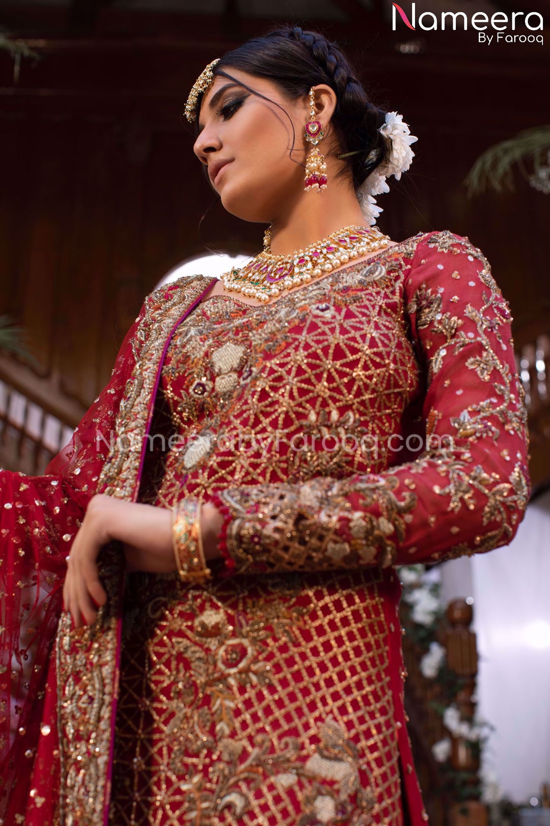 Red Bridal Dress Pakistani