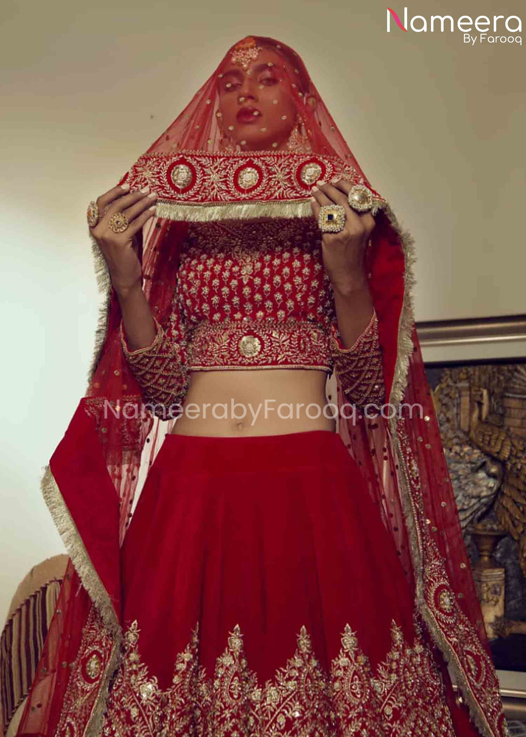 Red Bridal Dress Pakistani