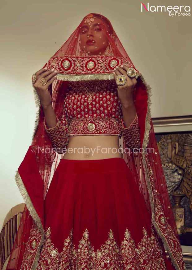 Red Bridal Dress Pakistani