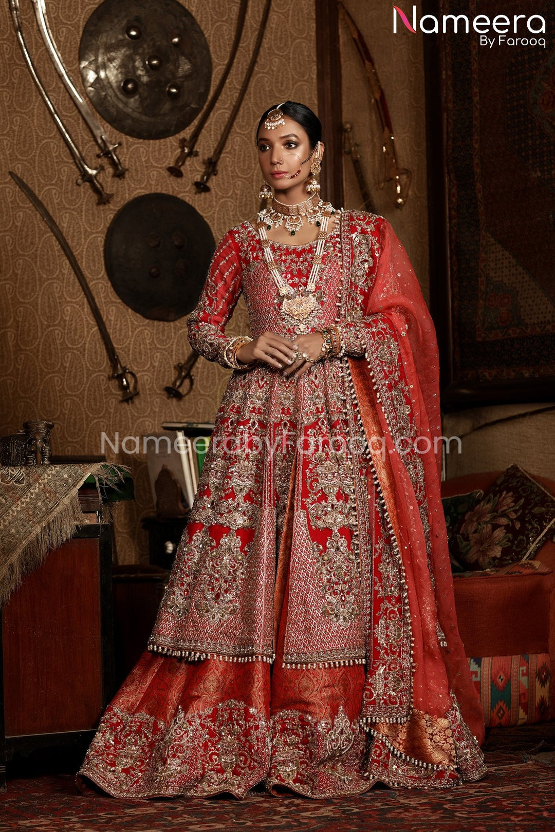 Red Bridal Dress Pakistani