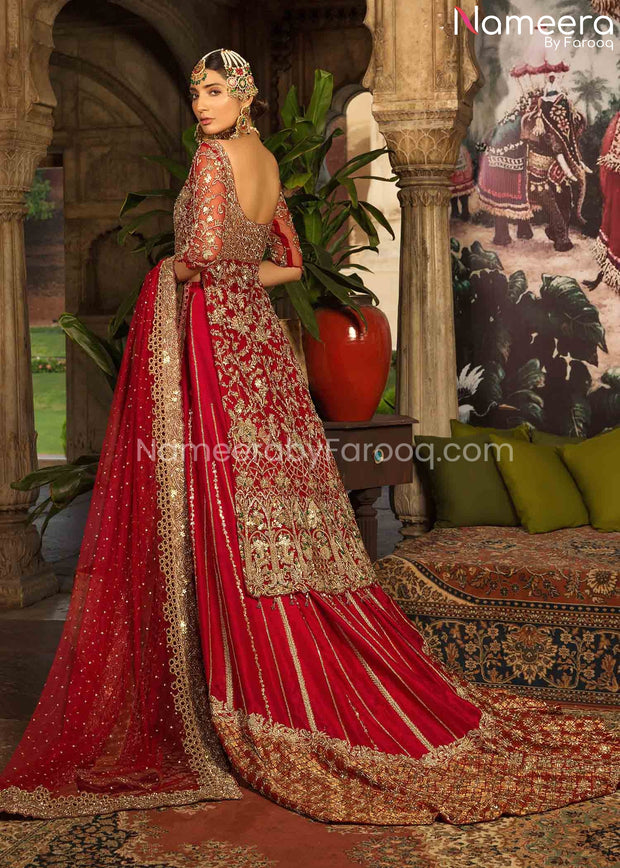 Red Bridal Dress Pakistani