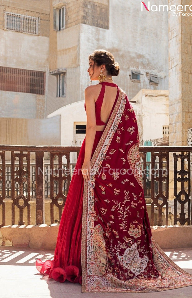 Red Bridal Dress Pakistani