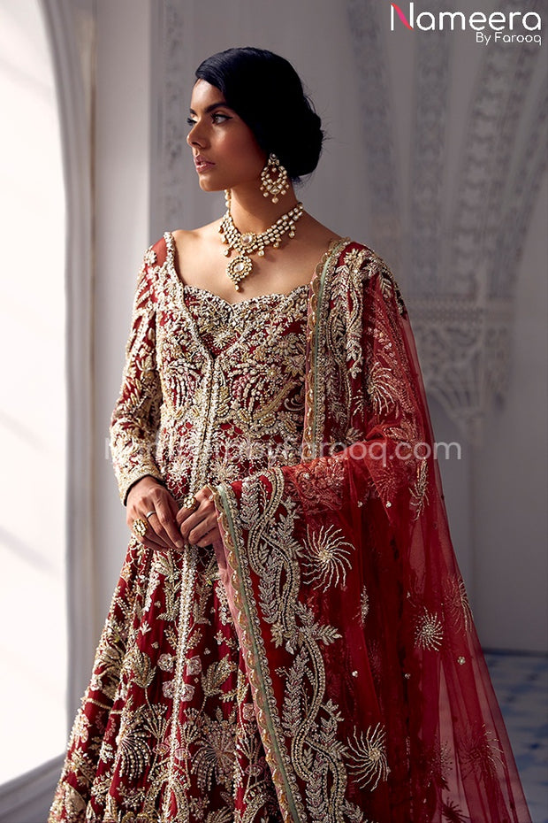 Red Bridal Dress Pakistani