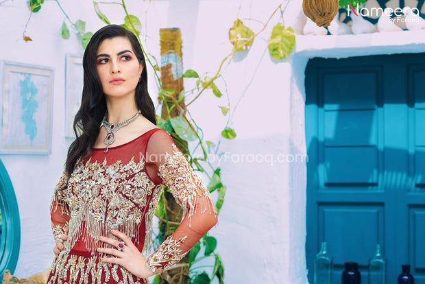 Red Bridal Dress Pakistani