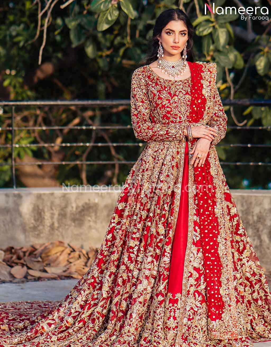 Red Bridal Dress Pakistani