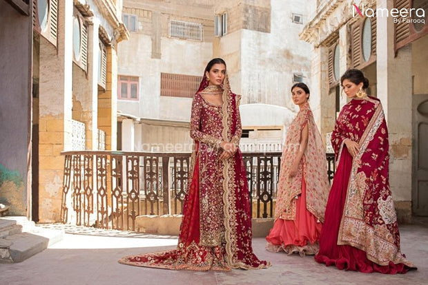 Red Bridal Dress Pakistani