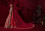 Red Bridal Lehenga Choli Dress in Premium Raw Silk Online