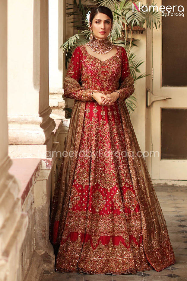 Red Bridal Lehenga Choli