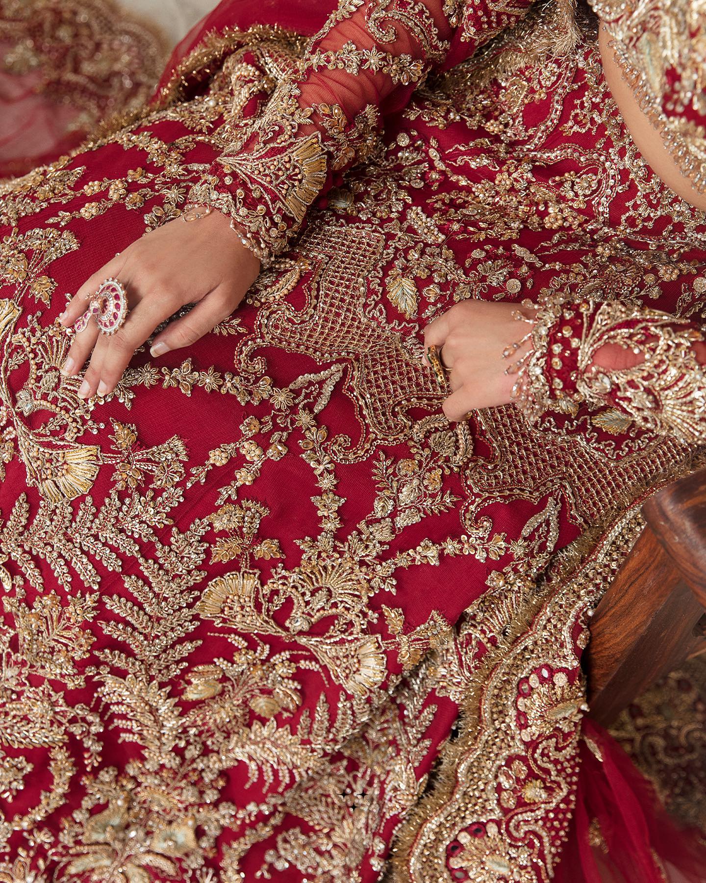 Buy Traditional Red Bridal Lehenga Choli and Dupatta Dress – Nameera by ...