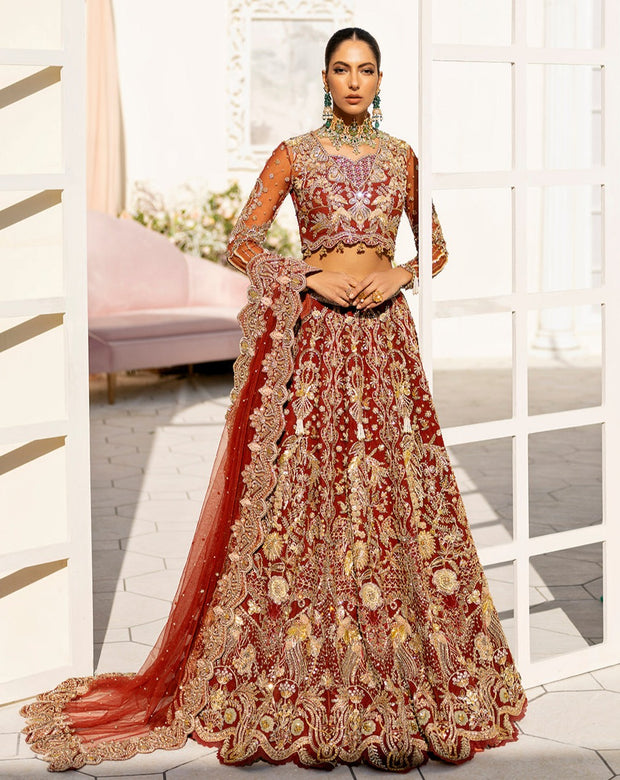 Red Bridal Lehenga Choli for Pakistani Wedding Dresses