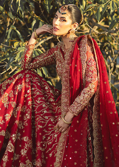 Red Bridal Lehenga Dress for Indian Bridal Wear
