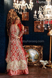 Red Bridal Lehenga Frock