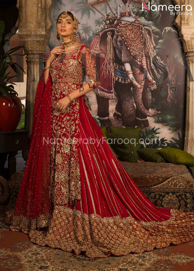 Red Bridal Lehenga Online