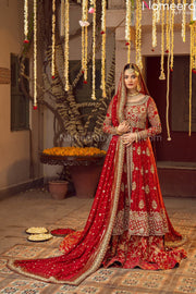 Red Bridal Lehenga