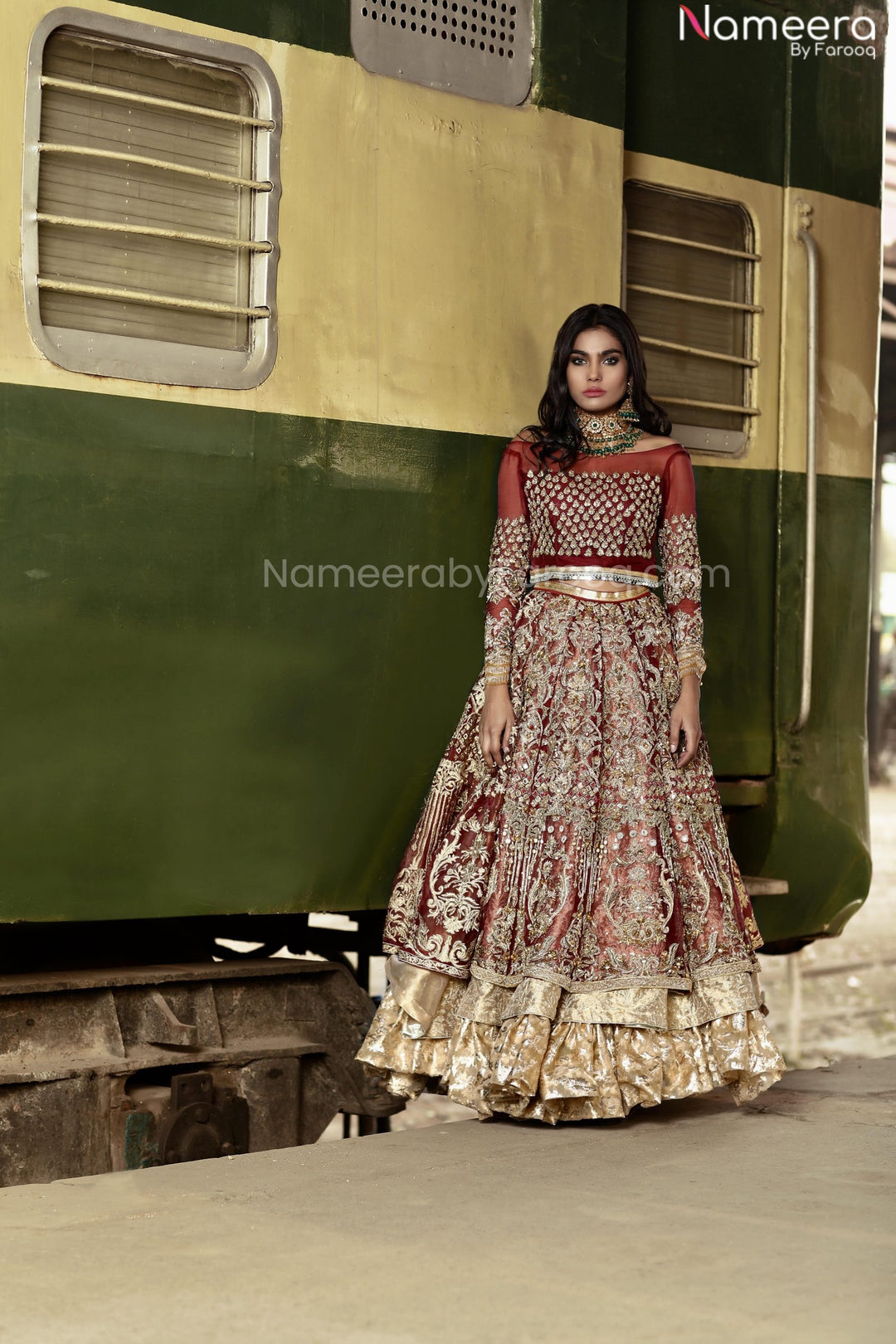 Red Bridal Lehenga