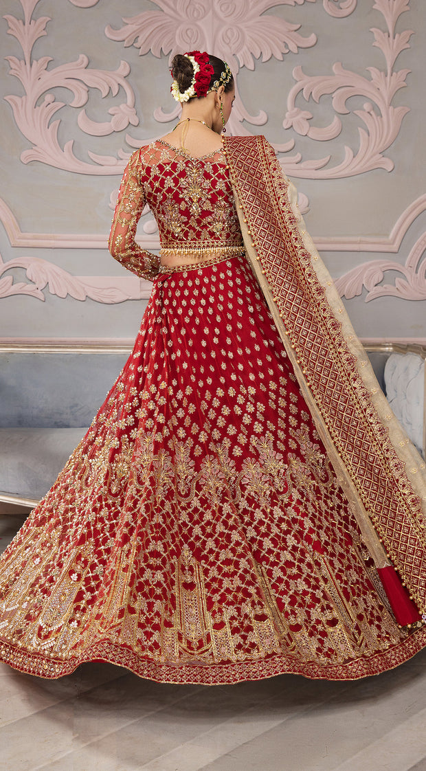  Red Bridal Lehenga 