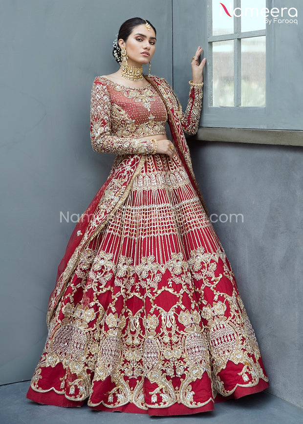 Red Bridal Lehenga with Choli