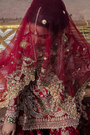 Red Bridal Sharara Kameez for Pakistani Wedding Dresses 2023