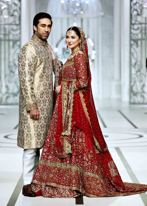 Red Designer Indian Bridal Wear Lehenga Choli