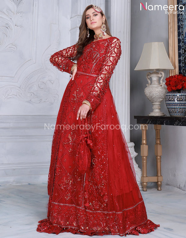 Red Dress Design in Pakistan