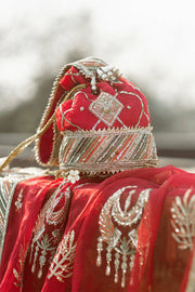 Red Gold Sharara Kameez 