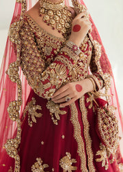 Red Gown Lehenga Design Dress Pakistani Bridal Wear 2022