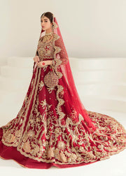 Red Gown Lehenga Design Dress Pakistani Bridal Wear